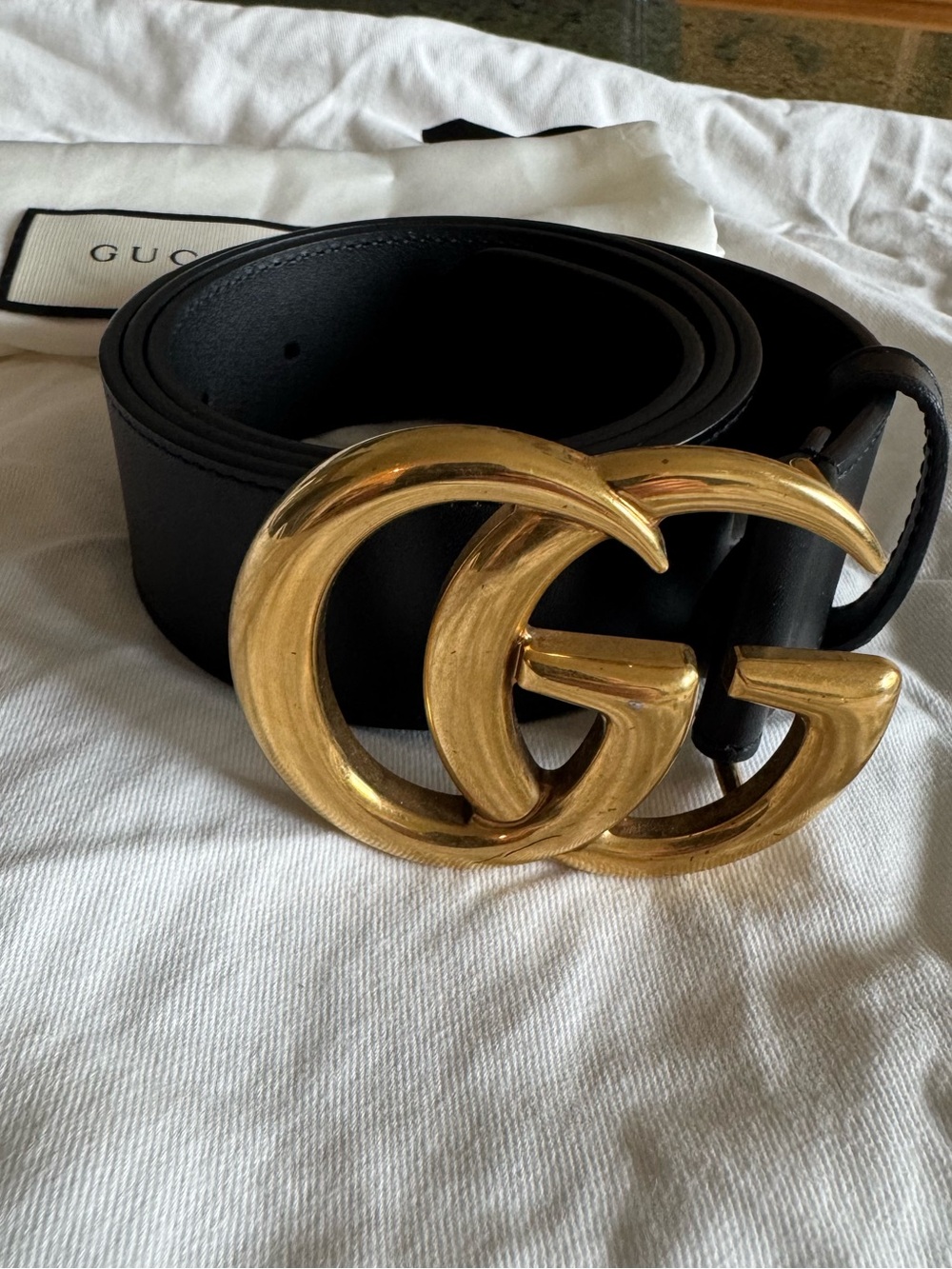 Gucci Women's Belt, black, 85 mm